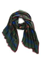 Men's Drakes Jungle Print Wool Scarf