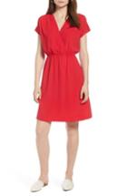 Women's Halogen Faux Wrap Dress - Red