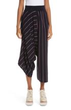 Women's Stella Mccartney Stripe Wool Knit Crop Pants