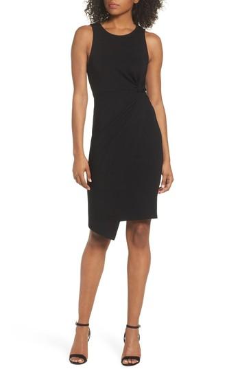 Women's 19 Cooper Asymmetric Hem Sheath Dress - Black