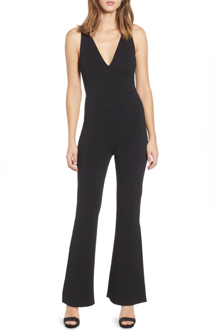 Women's Adelyn Rae Apron Style Jumpsuit