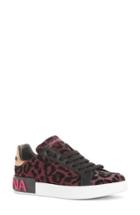 Women's Dolce & Gabbana Leopard Lace-up Sneaker Us / 35eu - Pink