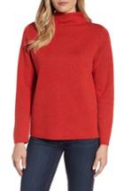 Women's Eileen Fisher Funnel Neck Sweater, Size - Grey