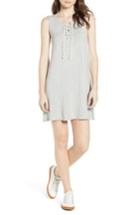 Women's Cupcakes And Cashmere Dedrick Stripe Shift Dress - Grey