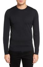 Men's John Smedley Merino Wool Sweater, Size - Black