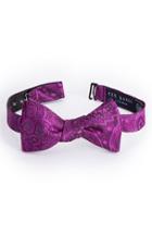 Men's Ted Baker London Dickinson Paisley Silk Bow Tie, Size - Pink