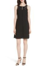Women's Ted Baker London Codi Embroidered Scallop A-line Dress - Black