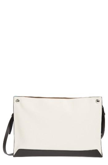 Rag & Bone Compass Colorblock Leather Crossbody Bag - White