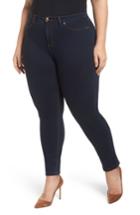Women's Ashley Graham X Marina Rinaldi Idillio Jersey Denim Jeans - Blue