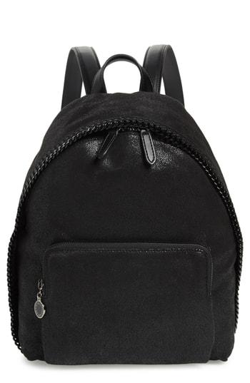 Stella Mccartney Small Falabella Faux Leather Backpack - Black