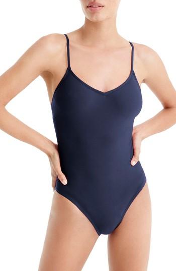 Women's J.crew Ballet One-piece Swimsuit - Black
