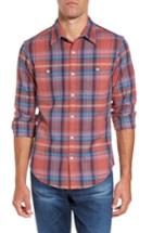 Men's Bonobos Slim Fit Plaid Flannel Sport Shirt - Pink