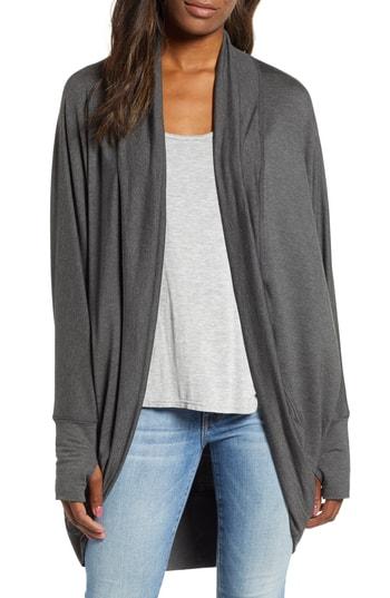 Women's Caslon Off Duty Knit Cardigan - Grey