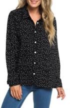 Women's Roxy Urban Earth Polka Dot Shirt - Black