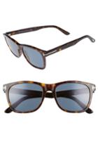 Men's Tom Ford Eric 55mm Polarized Sunglasses - Dark Havana/ Smoke Polarized