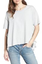 Women's Current/elliott The Side Slit Ruffle Tee - Blue
