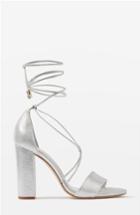 Women's Topshop Bride Beatrix Lace-up Sandals .5us / 39eu - Metallic