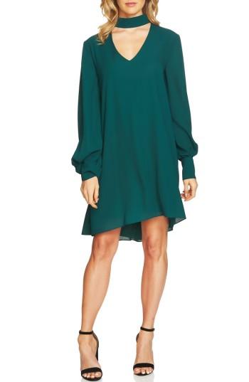 Women's Cece Zoey Choker Shift Dress - Green