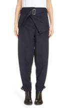 Women's Jw Anderson Fold Front Utility Pants Us / 10 Uk - Blue