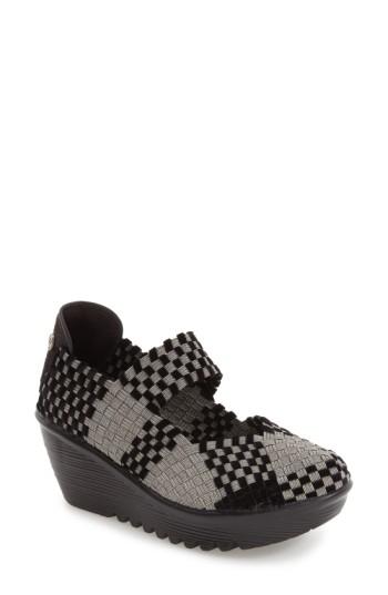 Women's Bernie Mev. Lulia Woven Mary Jane Platform Wedge Us / 40eu - Grey