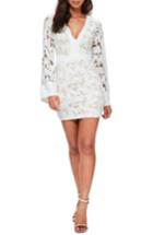 Women's Missguided Lace Body-con Dress Us / 8 Uk - White