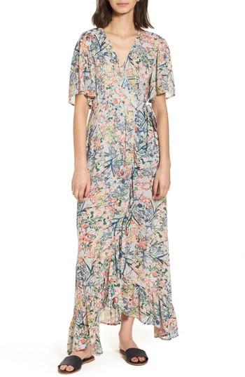 Women's Raga Monique Floral Wrap Maxi Dress - Blue