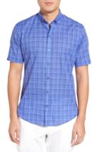 Men's Zachary Prell Shammas Plaid Sport Shirt - Blue