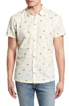 Men's Kahala Hale Niu Trim Fit Linen Blend Camp Shirt - White