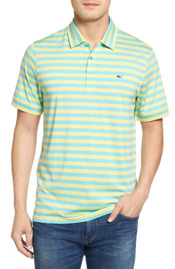 Men's Vineyard Vines Jamestown Regular Fit Performance Polo - Blue