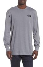 Men's The North Face Red Box Long Sleeve T-shirt, Size - Grey
