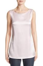 Women's St. John Collection Liquid Satin Shell - Ivory