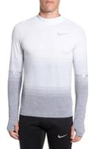 Men's Nike Dry Running Mock Neck Long Sleeve T-shirt