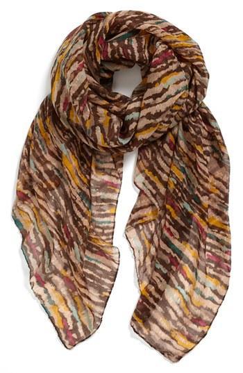 Tasha 'tropical Rain' Scarf Womens Brown None None