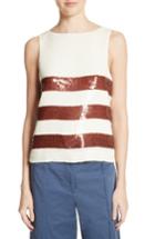 Women's Veronica Beard Marigold Sequin Tank - Metallic