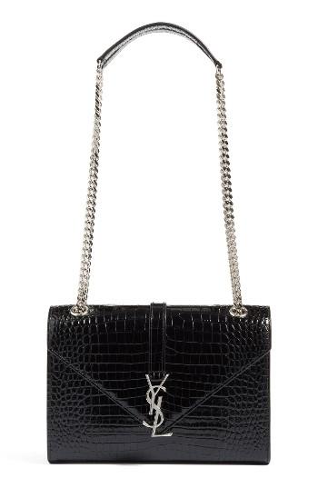 Saint Laurent Medium Monogram Leather Shoulder Bag -