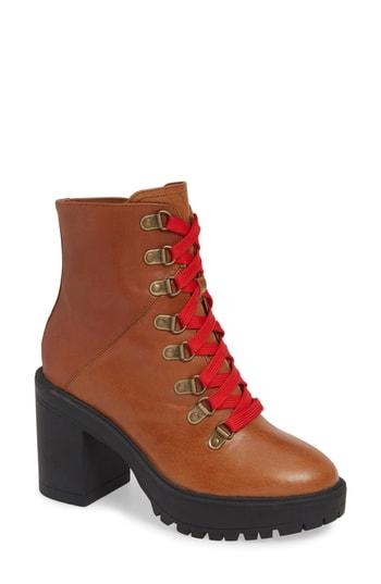 Women's Steve Madden Royce Bootie .5 M - Brown