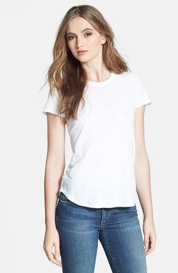 Women's James Perse Sheer Slub Crewneck Tee - White