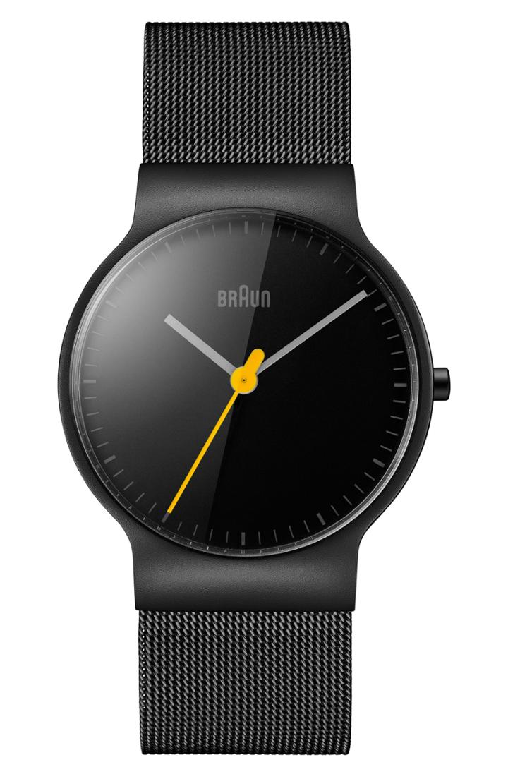 Women's Braun 'slim Line' Mesh Strap Watch, 32mm