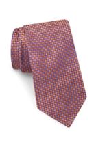 Men's Ted Baker London Parquet Square Silk Tie, Size - Orange