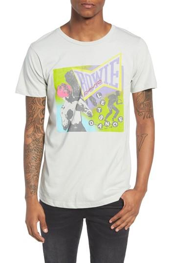 Men's The Rail Neon David Bowie T-shirt - Grey
