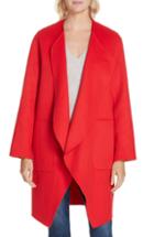 Women's Nordstrom Signature Double Face Wool & Cashmere Coat - Red