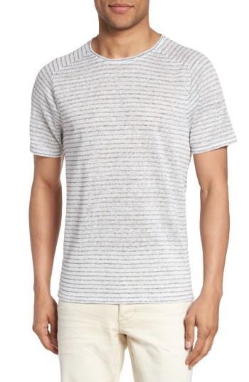 Men's John Varvatos Star Usa Plated Stripe T-shirt, Size - White