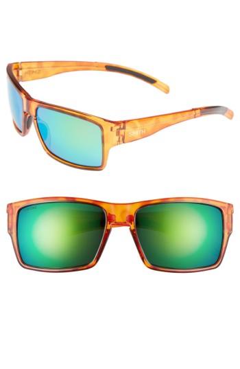 Women's Smith 'outlier Xl' 56mm Polarized Sunglasses - Honey Tortoise/ Polar Green