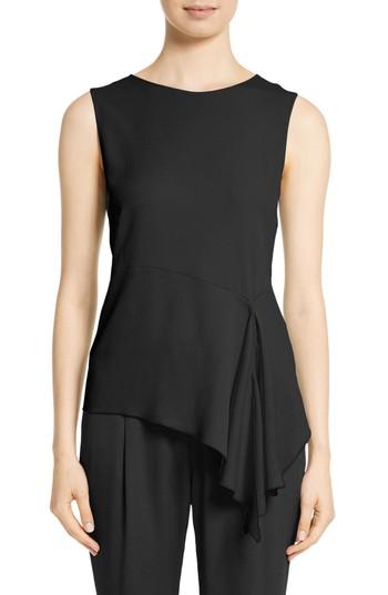 Women's Fabiana Filippi Asymmetrical Hem Tank Us / 40 It - Black