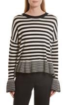 Women's Cinq A Sept Seren Stripe Pullover - Black