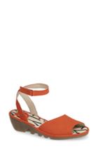 Women's Fly London Pato Wedge Sandal .5-8us / 38eu - Orange