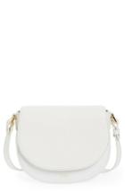 Frances Valentine Mini Leather Shoulder Bag - White