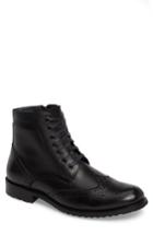 Men's English Laundry Viola Wingtip Boot M - Black