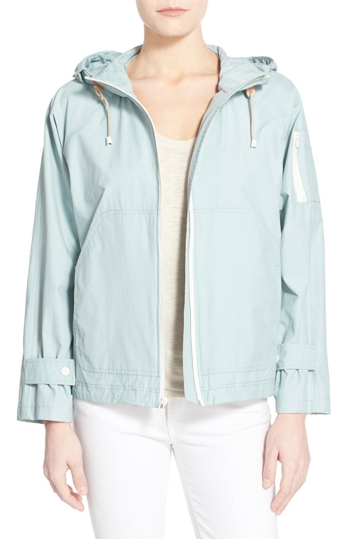 Women's Cole Haan Sporty Hooded Jacket - Blue