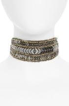 Women's Steve Madden Embellished Bandanna Choker, Size - Black